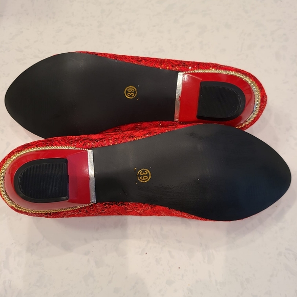 NEW Ruby red flats - Picture 2 of 2